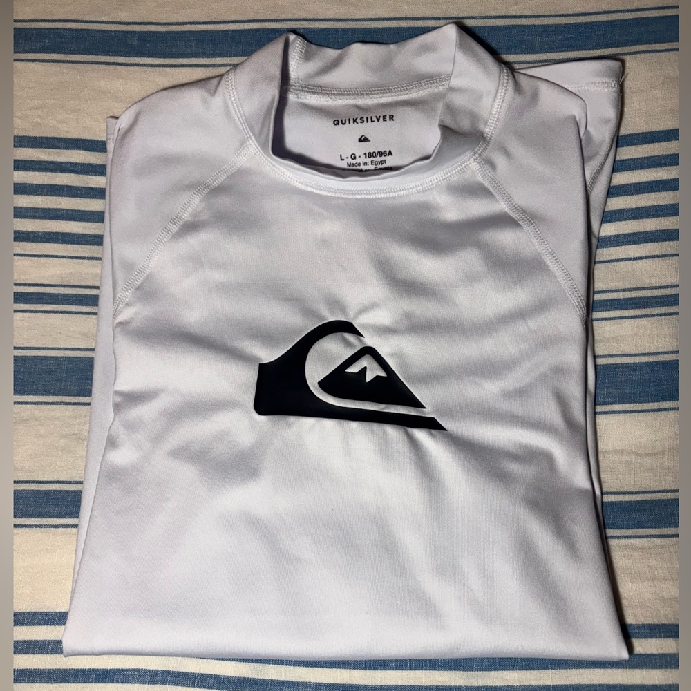 White Quiksilver Swim Shirt